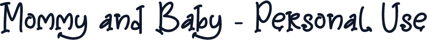 Mommy and Baby - Personal Use
