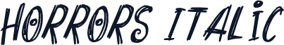 Horrors Italic
