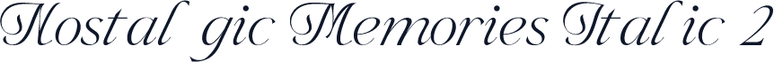 Nostalgic Memories Italic 2