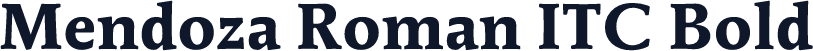 Mendoza Roman ITC Bold