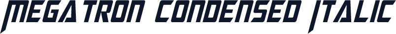 Megatron Condensed Italic