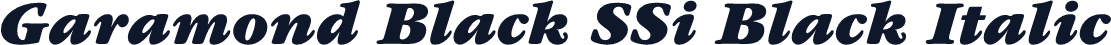 Garamond Black SSi Black Italic