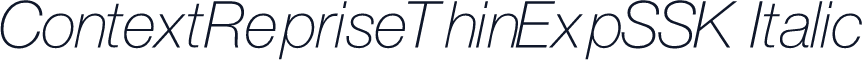 ContextRepriseThinExpSSK Italic
