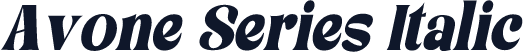 Avone Series Italic