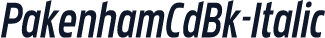PakenhamCdBk-Italic