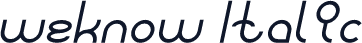 weknow Italic