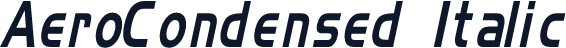 AeroCondensed Italic