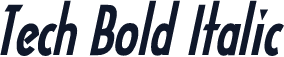 Tech Bold Italic