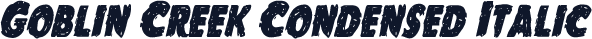 Goblin Creek Condensed Italic