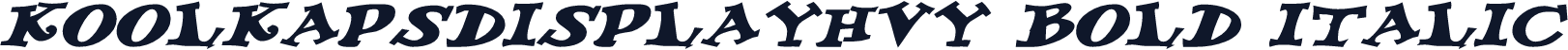 KoolKapsDisplayHvy Bold Italic