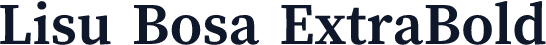 Lisu Bosa ExtraBold