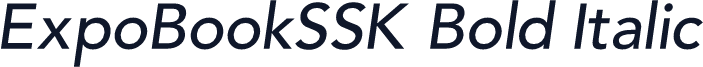 ExpoBookSSK Bold Italic