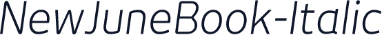 NewJuneBook-Italic