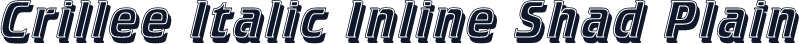 Crillee Italic Inline Shad Plain