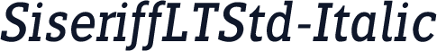 SiseriffLTStd-Italic