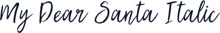 My Dear Santa Italic