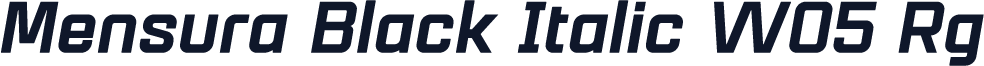 Mensura Black Italic W05 Rg