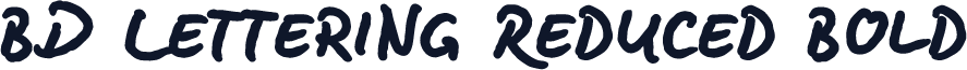 BD Lettering Reduced Bold