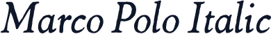 Marco Polo Italic