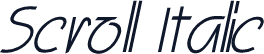 Scroll Italic