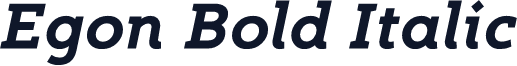 Egon Bold Italic