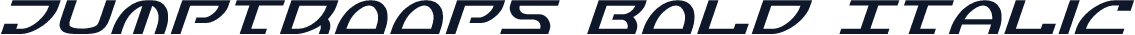 Jumptroops Bold Italic