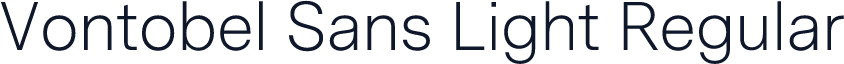 Vontobel Sans Light Regular