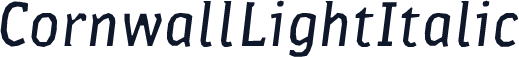 CornwallLightItalic