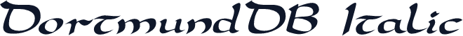 DortmundDB Italic