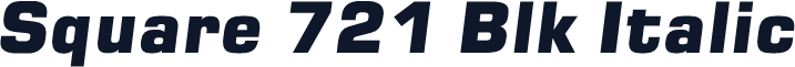 Square 721 Blk Italic