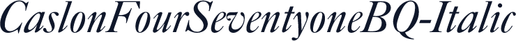 CaslonFourSeventyoneBQ-Italic