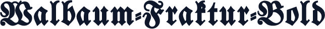 Walbaum-Fraktur-Bold