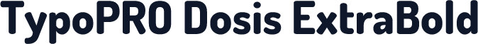 TypoPRO Dosis ExtraBold