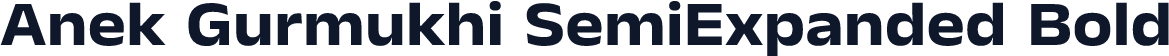Anek Gurmukhi SemiExpanded Bold