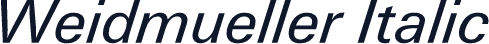 Weidmueller Italic