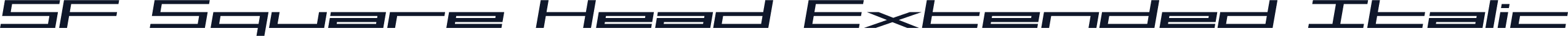 SF Square Head Extended Italic