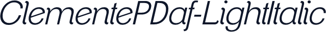 ClementePDaf-LightItalic