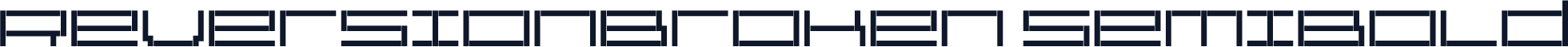 ReversionBroken SemiBold