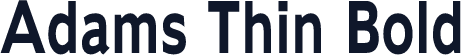 Adams Thin Bold