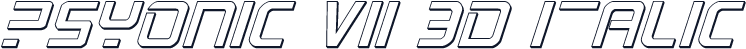 PsYonic VII 3D Italic