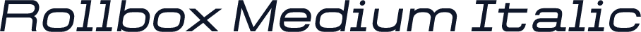 Rollbox Medium Italic
