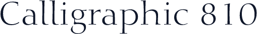 Calligraphic 810