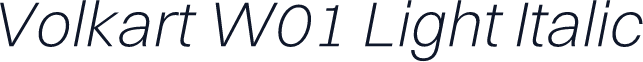 Volkart W01 Light Italic