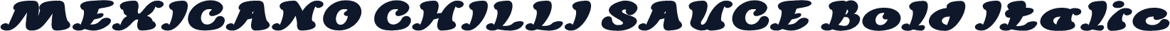 MEXICANO CHILLI SAUCE Bold Italic