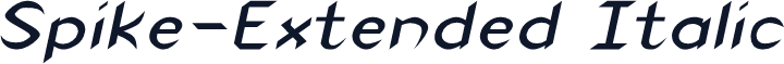 Spike-Extended Italic