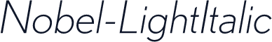 Nobel-LightItalic