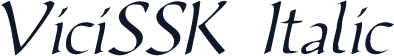 ViciSSK Italic