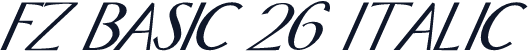 FZ BASIC 26 ITALIC