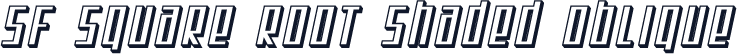 SF Square Root Shaded Oblique
