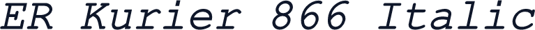 ER Kurier 866 Italic
